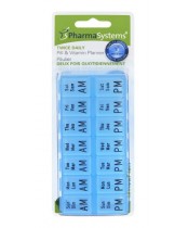PharmaSystems uMedPlan Twice Daily Pill and Vitamin Planner